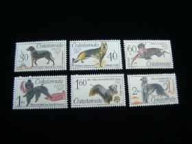 Czechoslovakia Scott #1312-1317 Set Mint Never Hinged Dogs