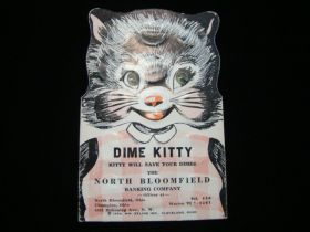 1952 North Bloomfield Ohio Banking Company Vintage Dime Kitty Coin Savings Book
