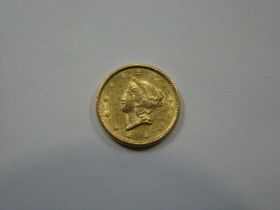 1851 Liberty Head $1 Gold Dollar XF+ 60427