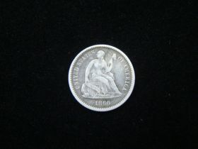 1860 Liberty Seated Silver Half Dime XF 70430