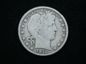 1912-D Barber Silver Half Dollar Fine 90223