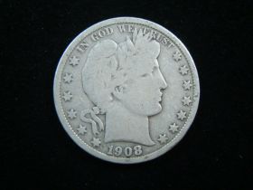 1908-O Barber Silver Half Dollar VG 140223