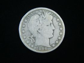 1906 Barber Silver Half Dollar Good 170223