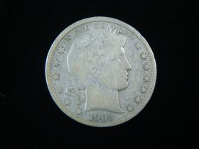 1903-S Barber Silver Half Dollar VG 180223