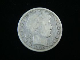 1910 Barber Silver Half Dollar VG 250223