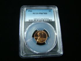 1964 Lincoln Cent PCGS Graded PR67RD PCGS#39150564