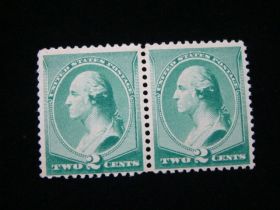 U.S. Scott #213 Pair Mint Never Hinged George Washington