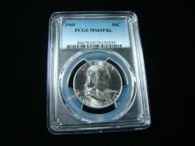 1960 Franklin Silver Half Dollar PCGS Graded MS65FBL PCGS#39150559