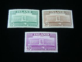 Iceland Scott #209-211 Set Mint Never Hinged